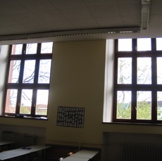 Klassenraum in ehemaliger Aula