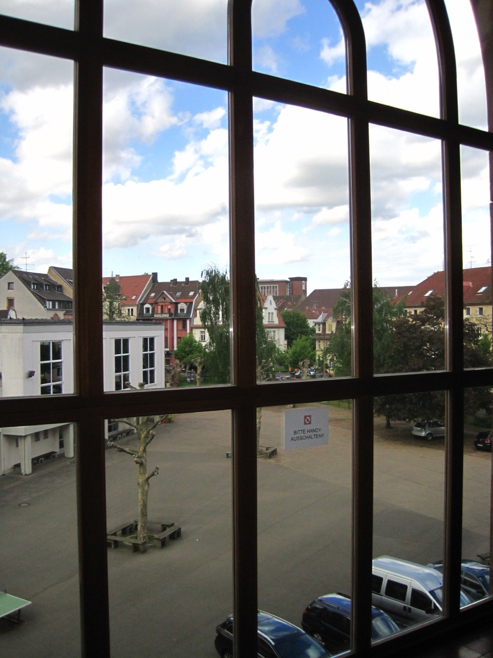 Blick aus dem grossen Flurfenster